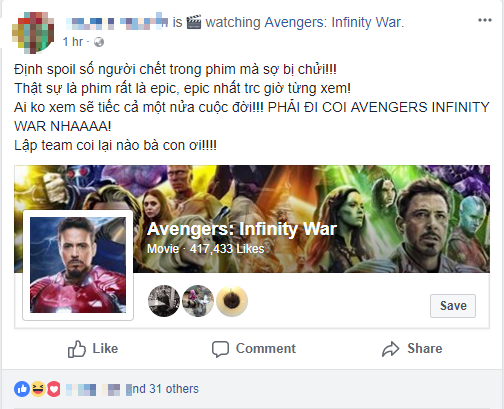 Vất vả n&eacute; spoilers, fan Marvel Việt van n&agrave;i giữ k&iacute;n t&igrave;nh tiết Avengers: Infinity War tr&ecirc;n mạng x&atilde; hội - Ảnh 17.