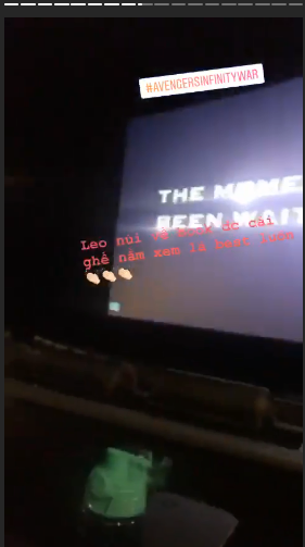 Vừa c&ocirc;ng chiếu chưa đến 24 giờ, Avengers: Infinity War bị quay l&eacute;n đưa l&ecirc;n Story Instagram - Ảnh 2.