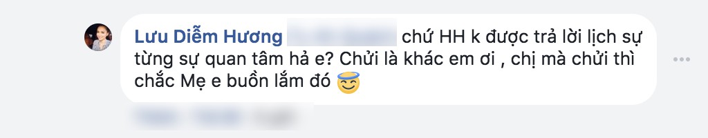 Bị dân mạng công kích, Diễm Hương gay gắt đáp lại: Chị không phải Hoa hậu mới nhú để mà bắt nạt - Ảnh 6.