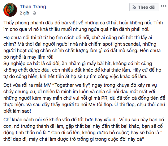 Thái Trinh, Thảo Trang phản ứng gay gắt khi bị nói hát mãi không nổi - Ảnh 1.