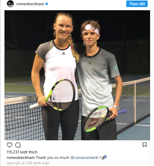 Con trai Beckham đấu tennis với tay vợt nữ số 2 thế giới - Ảnh 7.