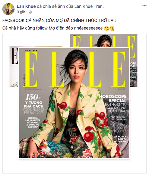 Lan Khu&ecirc; vui mừng khi lấy lại được Facebook 900.000 follow từ tay hacker - Ảnh 1.