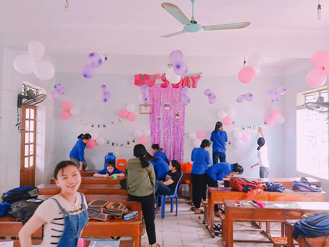 Nghệ An: Tập thể các bạn nữ tổ chức tiệc toàn màu hồng cho hội con trai trong lớp - Ảnh 2.
