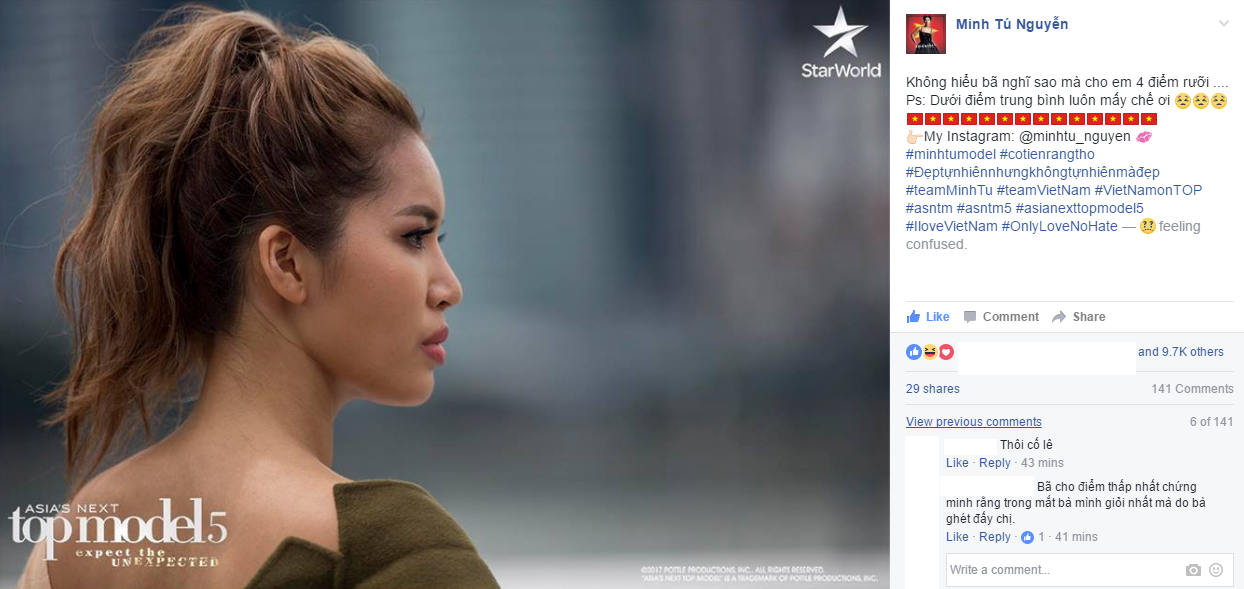 Ngày này năm trước, fan dậy sóng vì Minh Tú bị Hoa hậu Pia chấm điểm dưới trung bình tại Next Top châu Á - Ảnh 6. Ngày này năm trước, fan dậy sóng vì Minh Tú bị Hoa hậu Pia chấm điểm dưới trung bình tại Next Top châu Á - Ảnh 6.