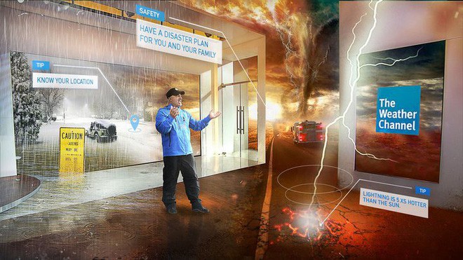 Kênh Weather Channel mang cả công nghệ thực tế ảo vào bản tin thời tiết để mô phỏng thảm họa thêm sinh động - Ảnh 2.