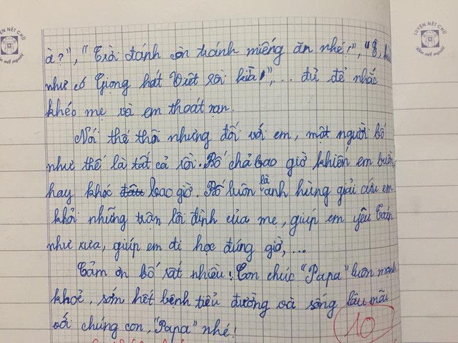 Chê bố không bằng phụ huynh nhà người ta: Bài văn của cô bé lớp 5 khiến người đọc cay mắt - Ảnh 3.