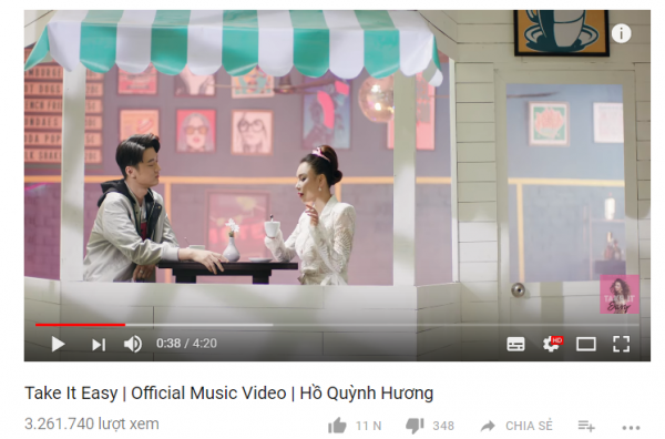 Chuyện khó hiểu: Lượt xem MV mới của Hồ Quỳnh Hương tăng nhanh nhưng không lọt nổi top trending, lượng like giảm dần - Ảnh 3.