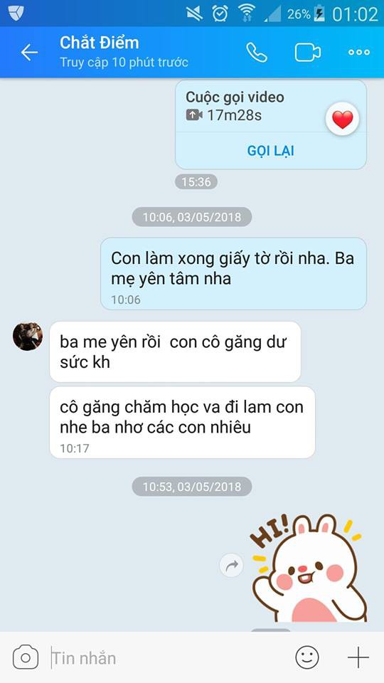 Du học sinh và tin nhắn nhói lòng của người cha: Con có nhớ nhà, nhớ ba mẹ không? Ba mẹ nhớ con quá! - Ảnh 3.