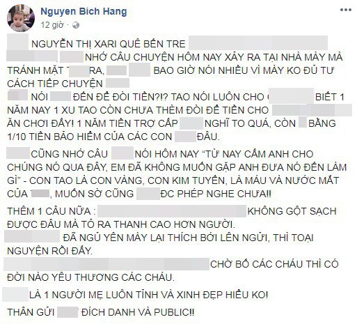 Bao lâu tránh thị phi, Hằng Túi bỗng tố chồng cũ 1 năm không gửi tiền trợ cấp nuôi con, còn Xari thì tỏ thái độ với con chồng - Ảnh 1.