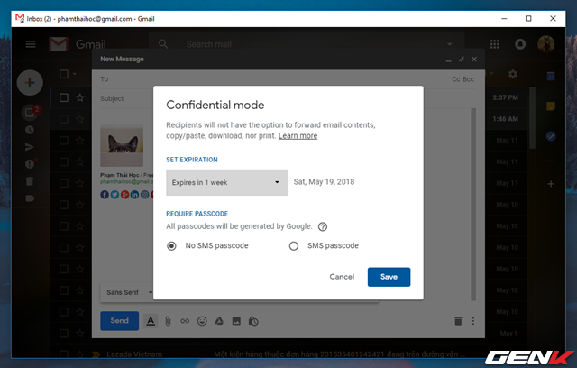Đã có tính năng gửi email bí mật trong Gmail, và đây là cách sử dụng - Ảnh 5.
