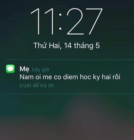 Tin nhắn gây hoang mang toàn bộ học sinh thời điểm này: Con ơi, mẹ biết điểm thi học kỳ rồi! - Ảnh 1. Tin nhắn gây hoang mang toàn bộ học sinh thời điểm này: Con ơi, mẹ biết điểm thi học kỳ rồi! - Ảnh 1.