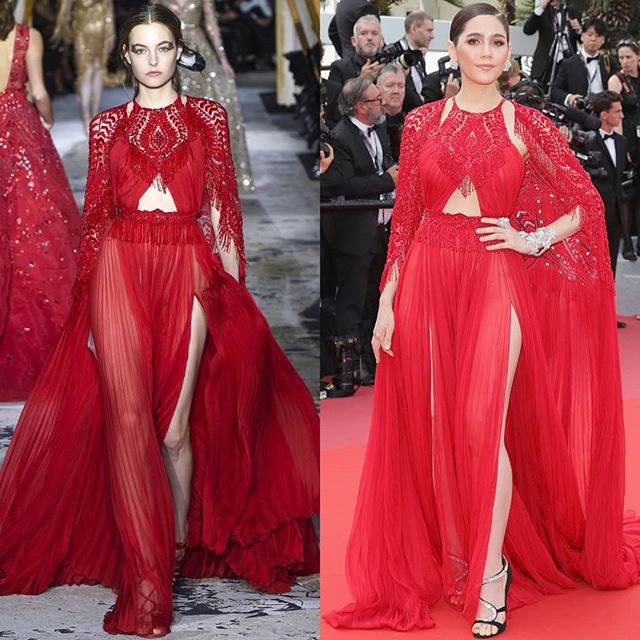 Chẳng phải Phạm Băng Băng hay dàn sao Hollywood, mỹ nhân Thái Chompoo Araya mới là người chiếm sóng thảm đỏ trong 5 ngày ở Cannes - Ảnh 4.