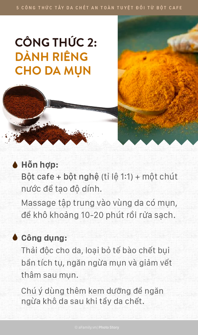 5 c&ocirc;ng thức tẩy da chết rẻ b&egrave;o m&agrave; si&ecirc;u l&agrave;nh t&iacute;nh bằng bột cafe gi&uacute;p da mịn m&agrave;ng xuy&ecirc;n suốt ng&agrave;y h&egrave;  - Ảnh 3.