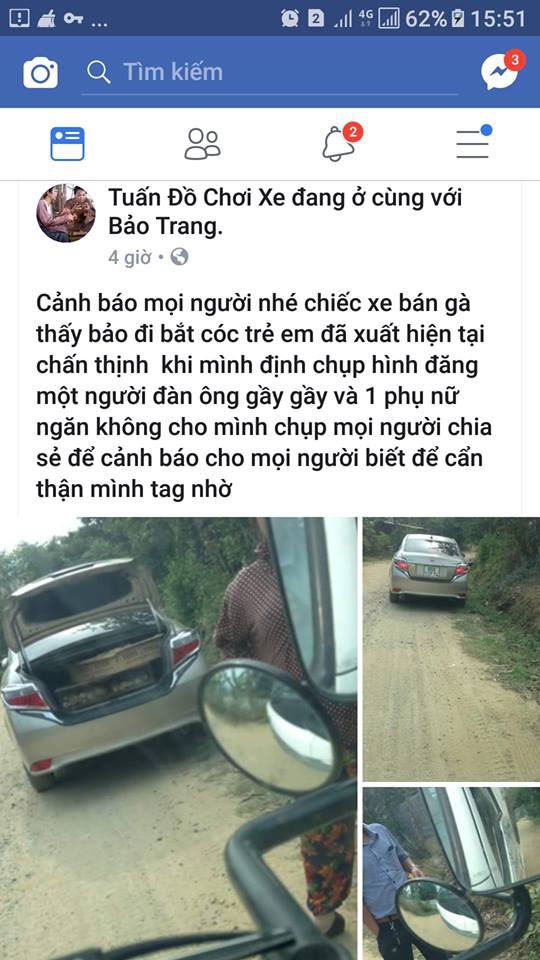  Dân vây bắt hai vợ chồng đi ô tô bán gà giống vì nghi ngờ bắt cóc trẻ em - Ảnh 6.