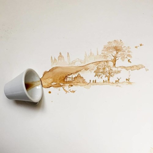 Ngắm những tác phẩm tuyệt đẹp từ trà và cà phê - Ảnh 2.