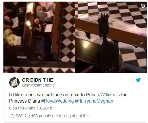 Hoàng tử William ngồi cạnh một chiếc ghế trống trong suốt lễ cưới của em trai, cư dân mạng nhanh chóng tìm hiểu lý do - Ảnh 3.