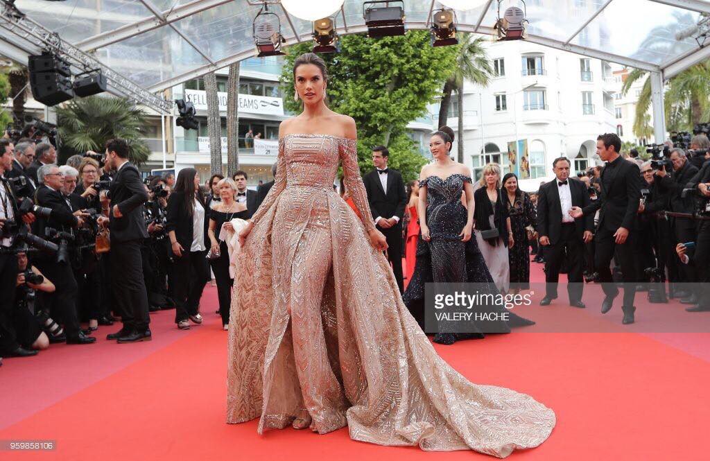 Lý Nhã Kỳ diện váy đính pha lê lấp lánh sánh bước cùng cựu thiên thần Victorias Secret trên thảm đỏ Cannes - Ảnh 10.
