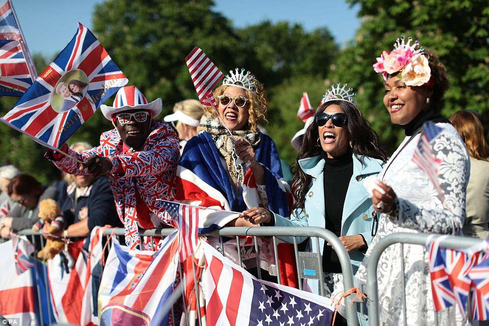 Fans from Britain and America have travelled to the small Berkshire town to be part of the huge eventÂ 