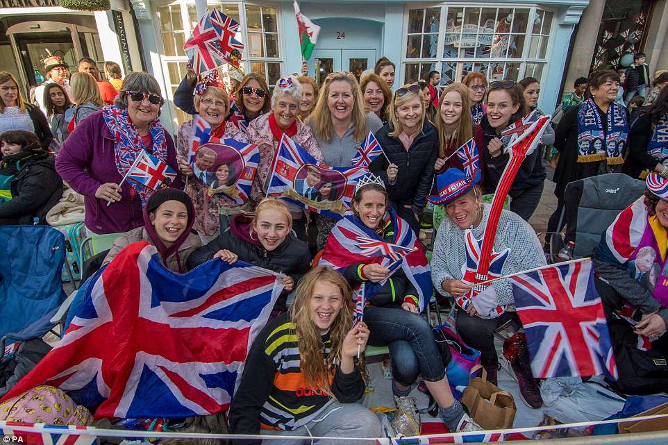 Up to 100,000 people are flooding into Windsor today to see Harry and Meghan marry today