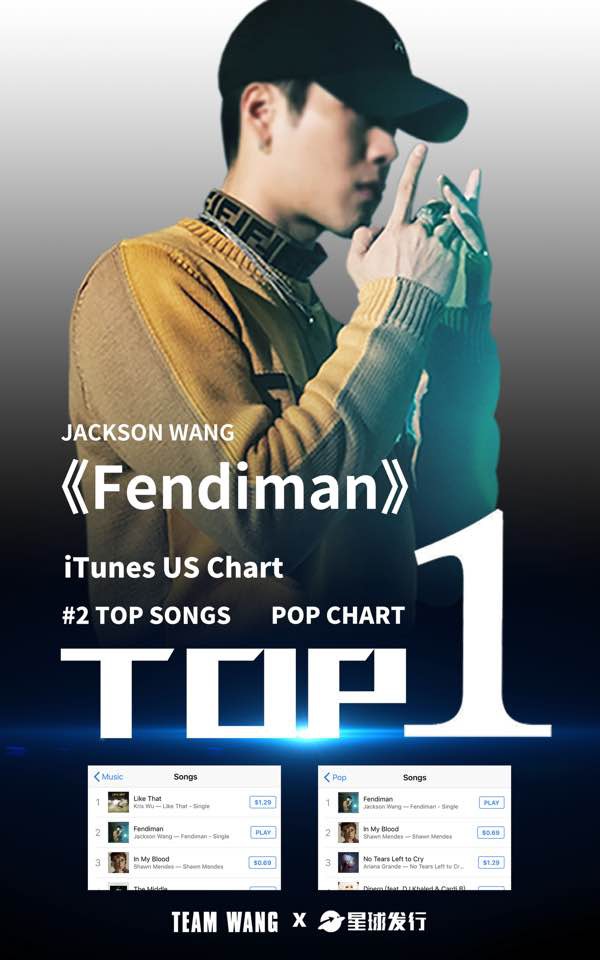 Jackson (GOT7) dí Ngô Diệc Phàm sát nút trên BXH iTunes Mỹ - Ảnh 2.