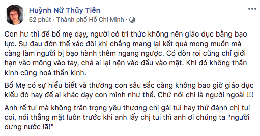 Tiên Tiên chia sẻ:Người có tri thức không nên giáo dục bằng bạo lực - Ảnh 2.