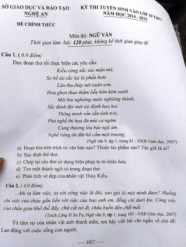 Tổng hợp đề Văn thi tuyển sinh vào lớp 10 từ 2014 đến nay: Bộ tài liệu tự đánh giá năng lực hữu ích của thí sinh - Ảnh 4.
