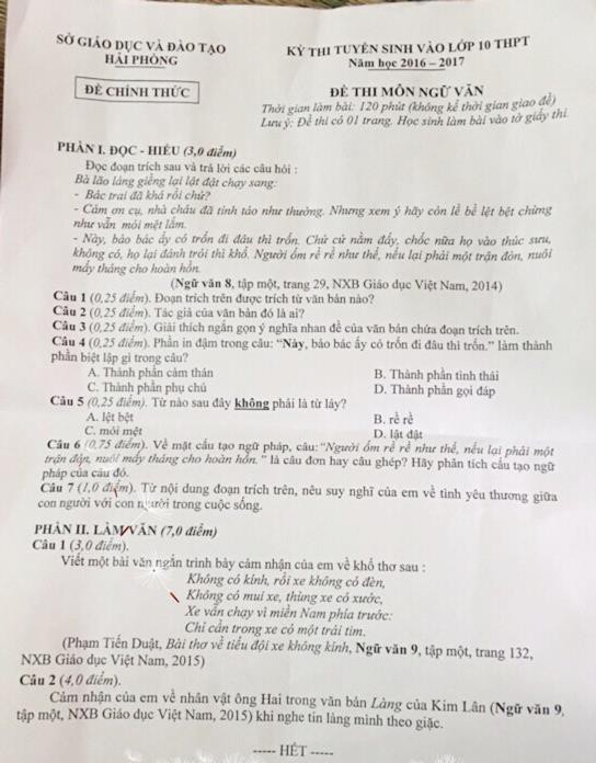 Tổng hợp đề Văn thi tuyển sinh vào lớp 10 từ 2014 đến nay: Bộ tài liệu tự đánh giá năng lực hữu ích của thí sinh - Ảnh 7.