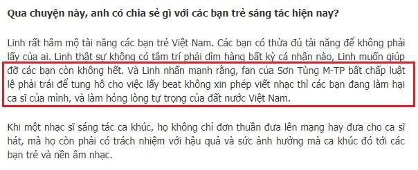 5 phát ngôn ồn ào trong âm nhạc của nhạc sĩ Dương Khắc Linh: 1 lần bất nhất quan điểm và 4 lần đá xéo người khác - Ảnh 4.