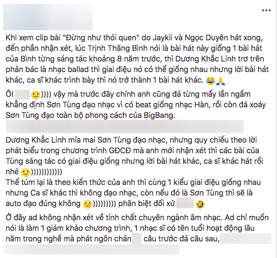 Từng gay gắt chuyện Sơn Tùng đạo nhạc, nhưng nay Dương Khắc Linh lại bất nhất quan điểm khi sáng tác của mình giống nhạc người khác? - Ảnh 5.