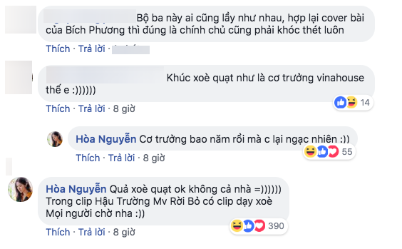 Gia đình Hoa dâm bụt cover Bùa Yêu: Hòa Minzy đứng hẳn lên ghế trổ tài múa quạt - Ảnh 2.