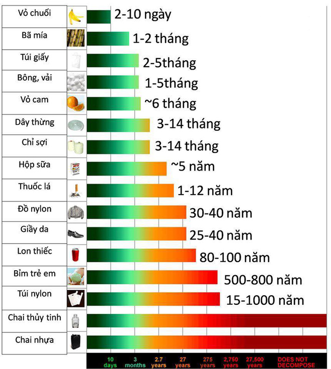  Thời gian để mọi thứ phân hủy hết thành cát bụi: Bỉm trẻ em là điều bất ngờ nhất! - Ảnh 1.