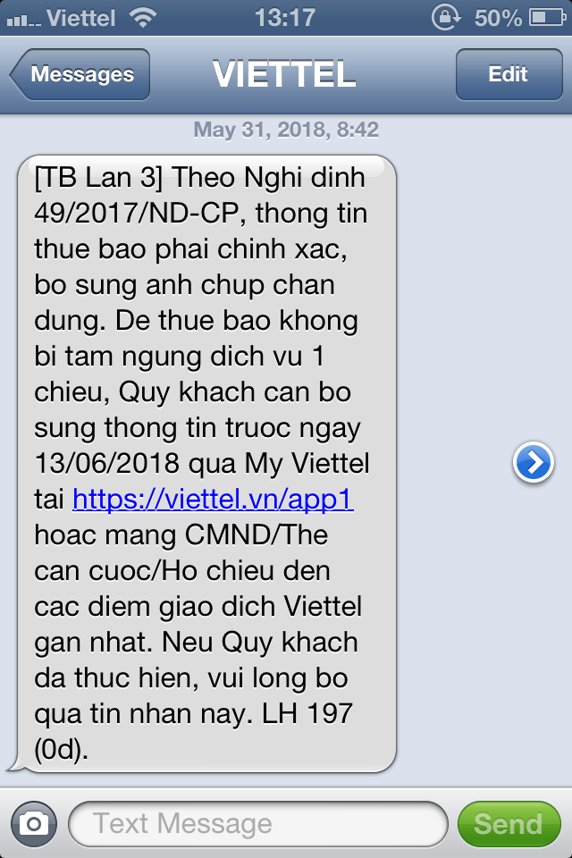 Khá nhiều người dùng cho biết Viettel đã bắt đầu khóa một chiều với SIM chưa đăng ký thông tin cá nhân - Ảnh 7.