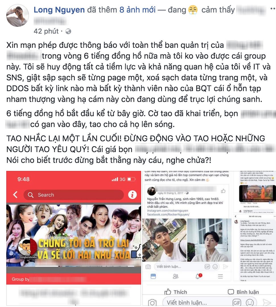 Rocker Nguyễn doạ đánh sập page lớn nếu không được duyệt vào group kín để đối chất các tin đồn đời tư - Ảnh 2.