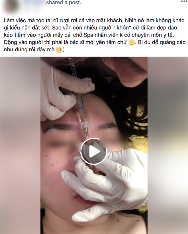 Clip tiêm Filler vào mũi sau đó bóp nặn thành dáng cao dài thẳng tắp đang được nhiều chị em chia sẻ vì... quá đáng sợ - Ảnh 6. Clip tiêm Filler vào mũi sau đó bóp nặn thành dáng cao dài thẳng tắp đang được nhiều chị em chia sẻ vì... quá đáng sợ - Ảnh 6.