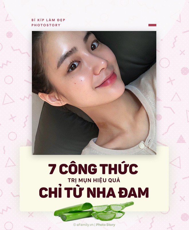 Loại bỏ đám mụn và vết thâm xấu xí với 7 công thức cực dễ làm với nha đam - Ảnh 1.