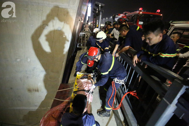 Nam thanh niên thoát chết thần kỳ khi bị rơi từ trên cầu Nhật Tân xuống bãi bồi do đi nhặt flycam - Ảnh 3.