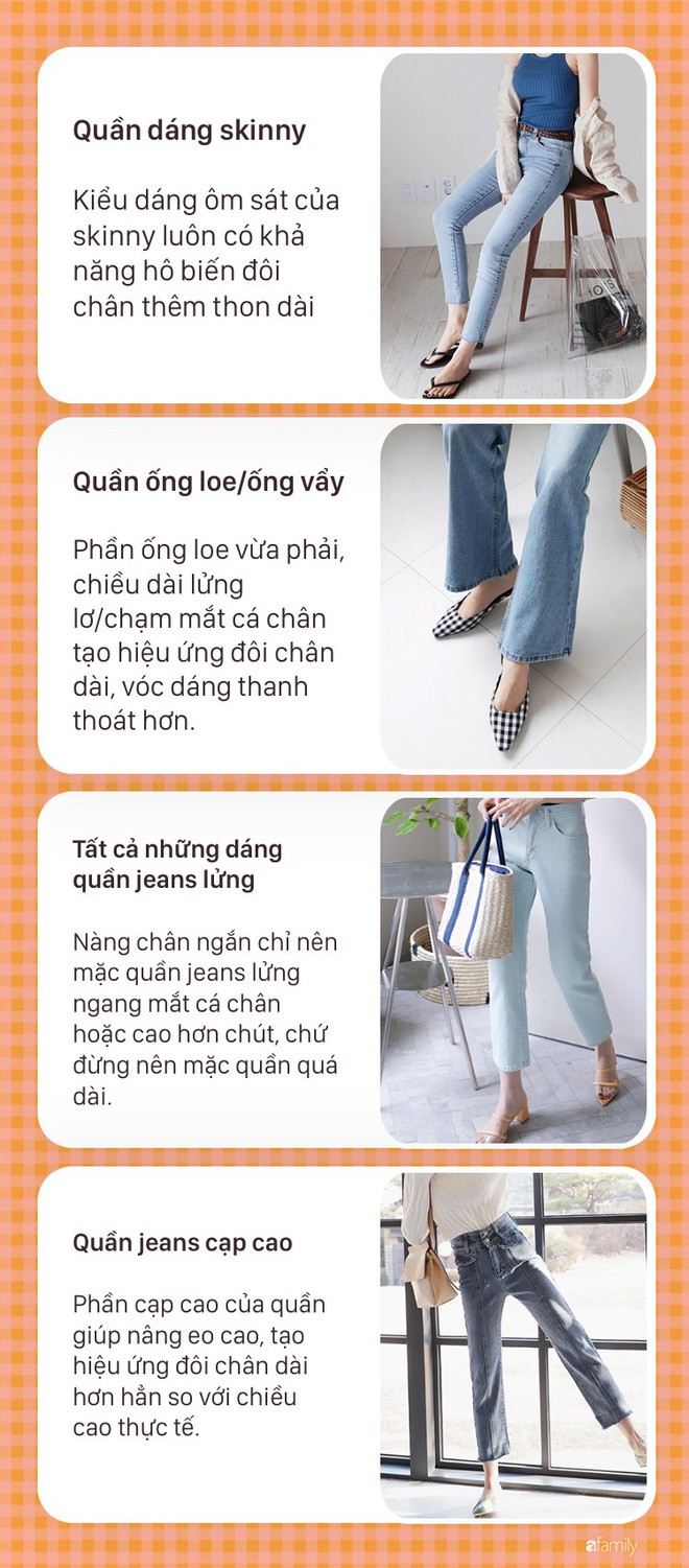 Nàng nào chân ngắn thử ngay mấy dáng quần jeans này, nhìn cao thêm cả chục phân chứ chẳng ít  - Ảnh 5.