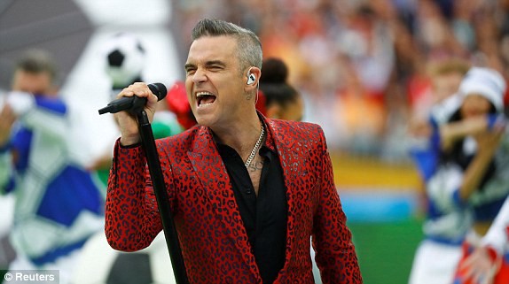 Robbie Williams 'đốt nóng' sân vận động, khai mạc World Cup 2018 2