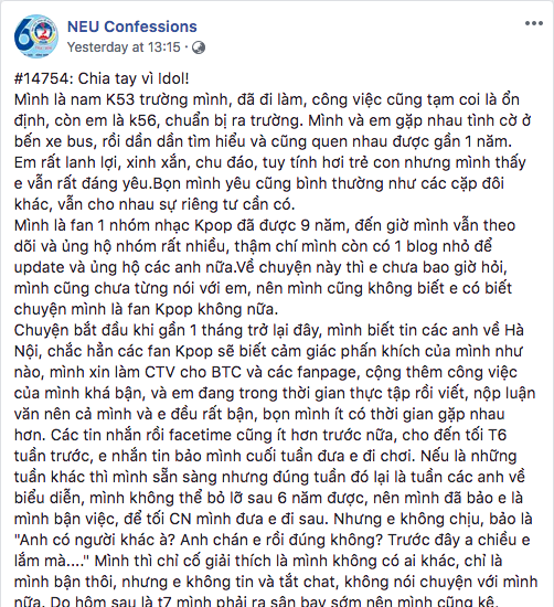 Nỗi khổ fanboy Kpop: đành chia tay vì bạn gái bảo mình trẩu, lại còn làm vỡ lightstick bản giới hạn - Ảnh 2.