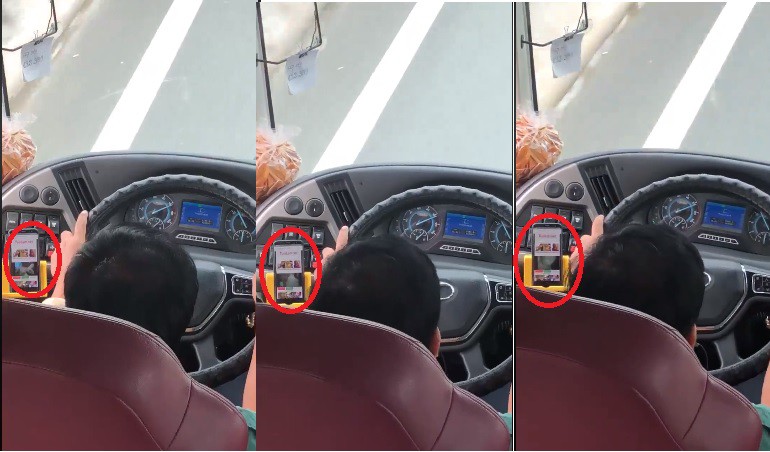 Tài xế Phương Trang vừa lái xe vừa xem phim người lớn bị xử lý thế nào? - Ảnh 1. Tài xế Phương Trang vừa lái xe vừa xem phim người lớn bị xử lý thế nào? - Ảnh 1.
