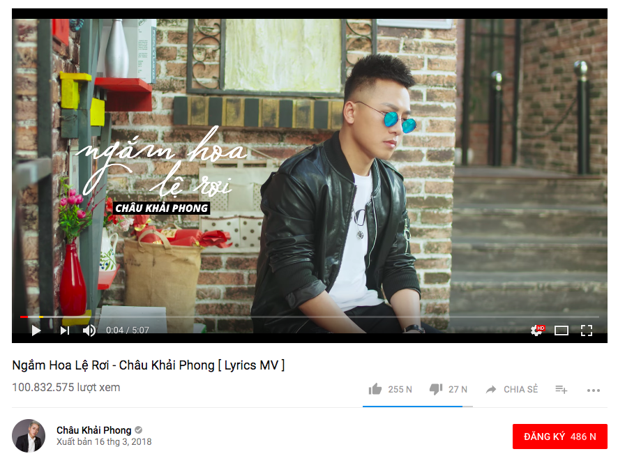 Bất ngờ sống dậy nhờ hiện tượng livestream, Ngắm hoa lệ rơi cán mốc 100 triệu lượt xem sau 3 tháng ra mắt Lyrics Video - Ảnh 1. Bất ngờ sống dậy nhờ hiện tượng livestream, Ngắm hoa lệ rơi cán mốc 100 triệu lượt xem sau 3 tháng ra mắt Lyrics Video - Ảnh 1.