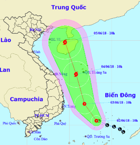 Hình thành áp thấp nhiệt đới trên Biển Đông, có thể mạnh lên thành bão - Ảnh 1.