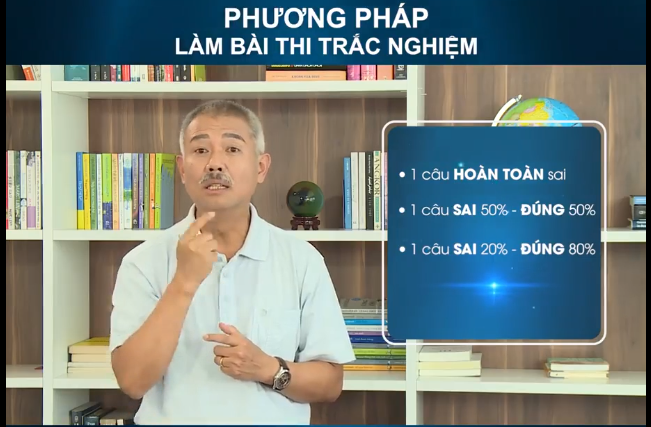 Giáo sư quần đùi Trương Nguyện Thành chia sẻ bí kíp giúp sĩ tử đánh bại mọi bài thi trắc nghiệm - Ảnh 2. Giáo sư quần đùi Trương Nguyện Thành chia sẻ bí kíp giúp sĩ tử đánh bại mọi bài thi trắc nghiệm - Ảnh 2.