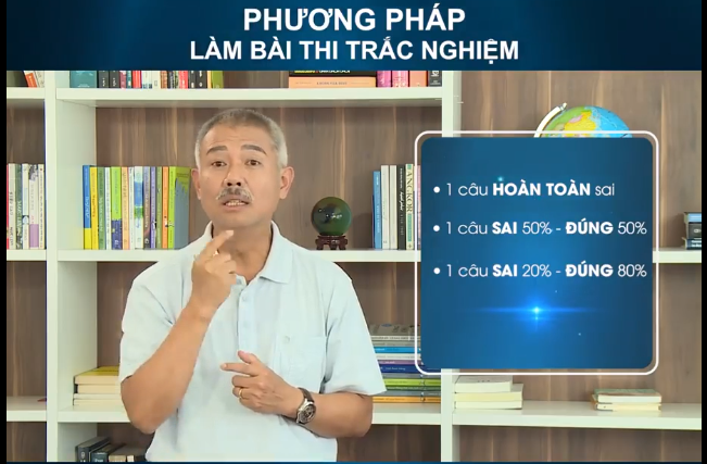 Giáo sư quần đùi Trương Nguyện Thành chia sẻ bí kíp giúp sĩ tử đánh bại mọi bài thi trắc nghiệm - Ảnh 2.