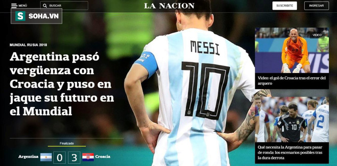 Xấu hổ, thảm họa, đau khổ, báo Argentina câm lặng vì Messi và đồng đội - Ảnh 2.