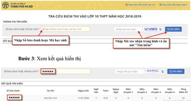 Hà Nội chính thức công bố điểm thi tuyển sinh vào lớp 10 năm 2018 - Ảnh 2.