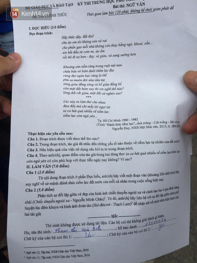 Thạc sĩ Văn học: Đề thi Ngữ văn không chỉ dành cho học sinh mà là vấn đề cả xã hội cần suy ngẫm - Ảnh 10.