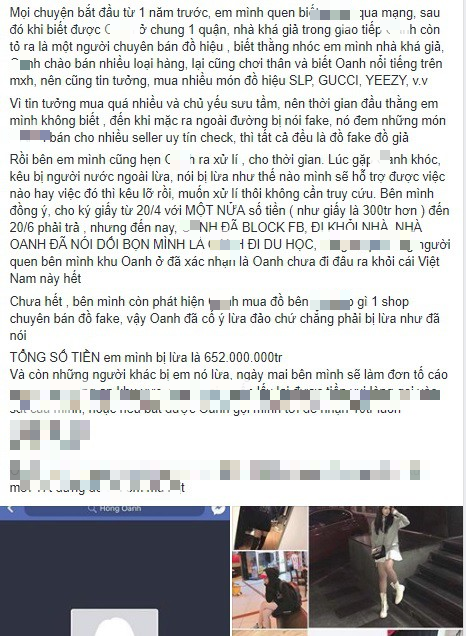 Bỏ 652 triệu đồng mua hàng hiệu, thanh niên 17 tuổi đăng đàn tố bị cô gái 2k1 bán cho toàn đồ fake Quảng Châu - Ảnh 1.