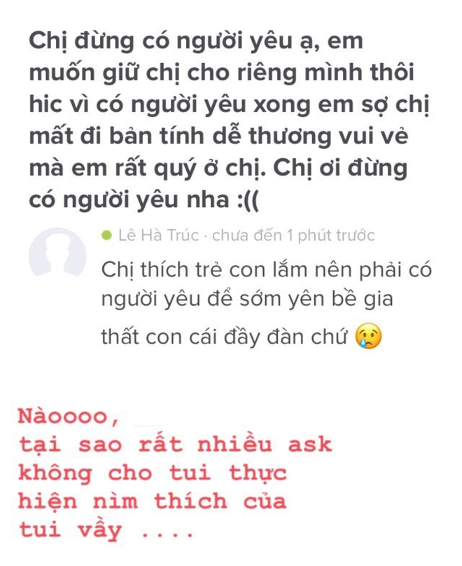 Được fan bảo đừng c&oacute; người y&ecirc;u nha, H&agrave; Tr&uacute;c tự tin trả lời kh&ocirc;ng chỉ c&oacute; người y&ecirc;u m&agrave; sẽ sớm con c&aacute;i đầy đ&agrave;n - Ảnh 3.