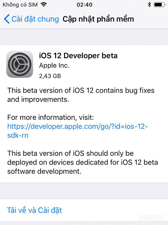 Hướng dẫn tải về và cài đặt iOS 12 Beta - Ảnh 3.